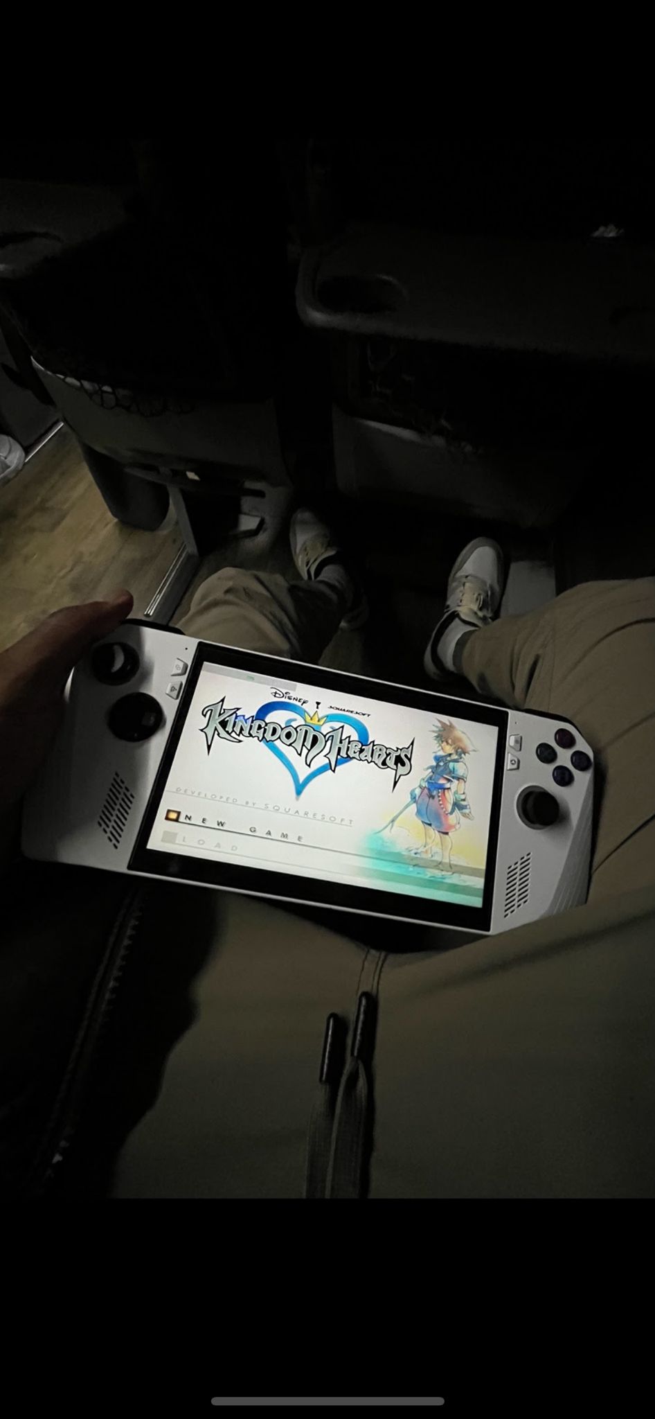 ROG Ally on the coach